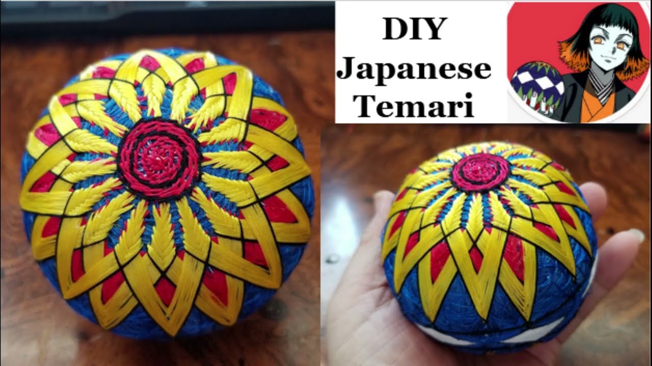 DIY Temari Demon Susamaru Ball | 鬼刃之朱紗丸手鞠球制作教程- YouTube