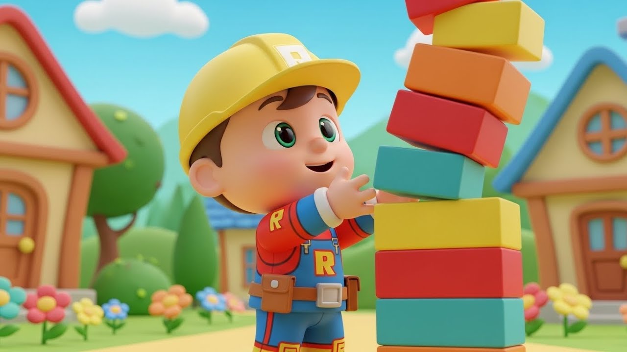 Roblox Baby Builder Broke the Tower 🧱👶 | Funny Toddler Song for Kids