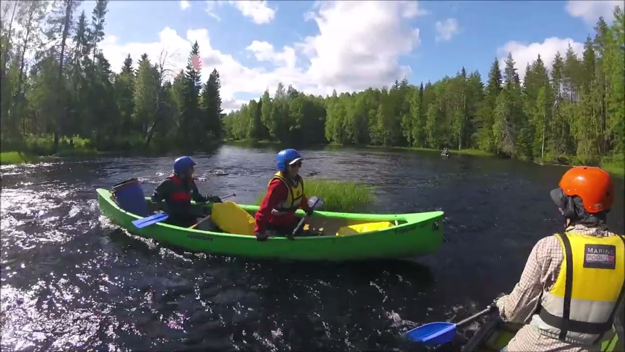Kiiminkijoen melonta 2022, videon alussa virheellisesti väärä vuosiluku.