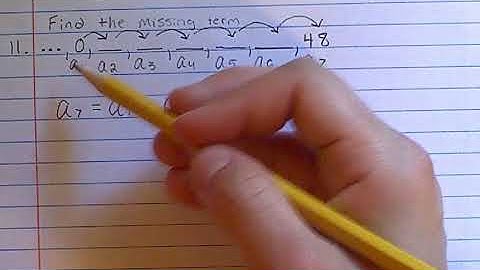 How to Find Missing Terms in an Arithmetic Sequence