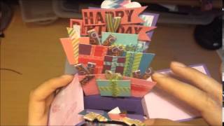 Lppd Mes Realisations Carte D Anniversaire 3d Youtube