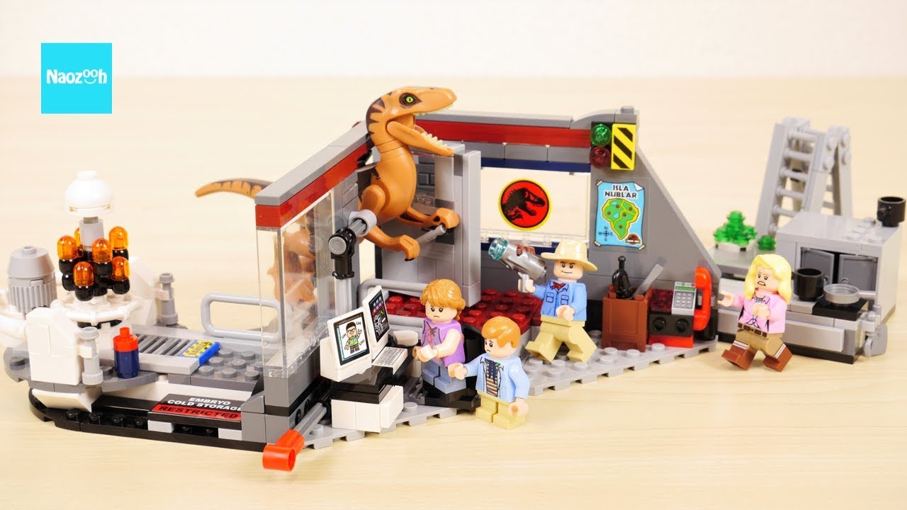 レゴ ジュラシックワールド ジュラシックパーク ヴェロキラプトルからの逃走 セット説明 3 35 Lego Jurassic Park Velociraptor Chase Youtube