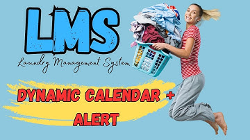 LAUNDRY SYSTEM CALENDAR AND PRODUCTS DISPLAY | MS ACCESS | #laundry