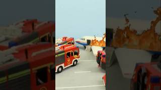 Flugzeug Brennt Feuerwehr Einsatz Am Flughafen