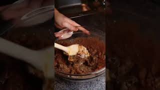 Mixing the batter