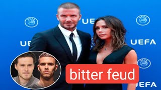 David and Victoria Beckham sons Brooklyn and Romeo Beckham  engaged in a bitter feud
