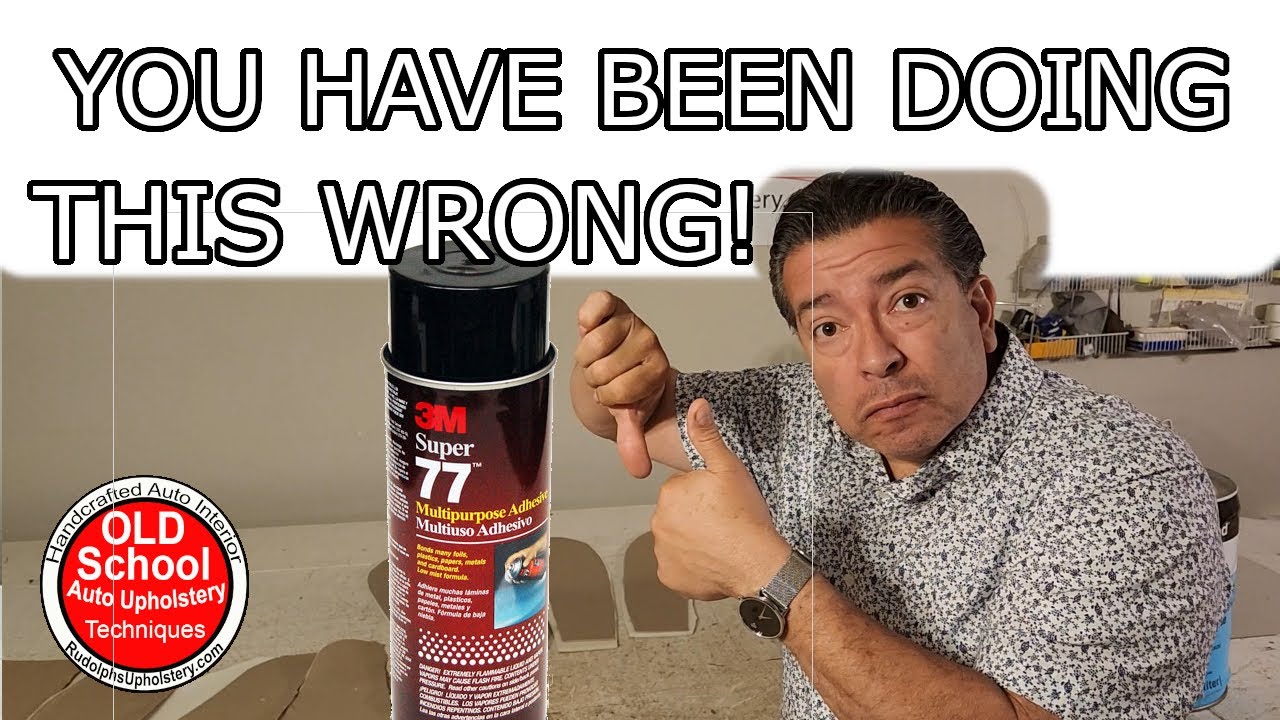 You have been doing this wrong! 3M spray can adhesive glue! (I'm not  wearing any pants) CC 