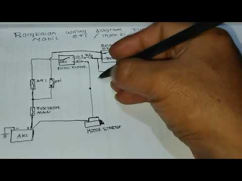 Rangkaian Wiring diagram fuel pump mobil injeksi