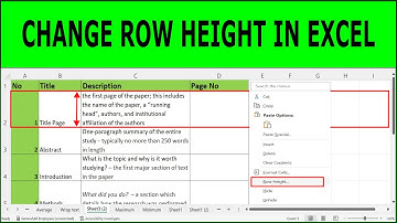 How to Change Row Height in Excel | How to Change Row Height in Excel 365