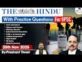 The Hindu Analysis | 25th November 2025 | The Hindu News Paper Today With Practice Questions