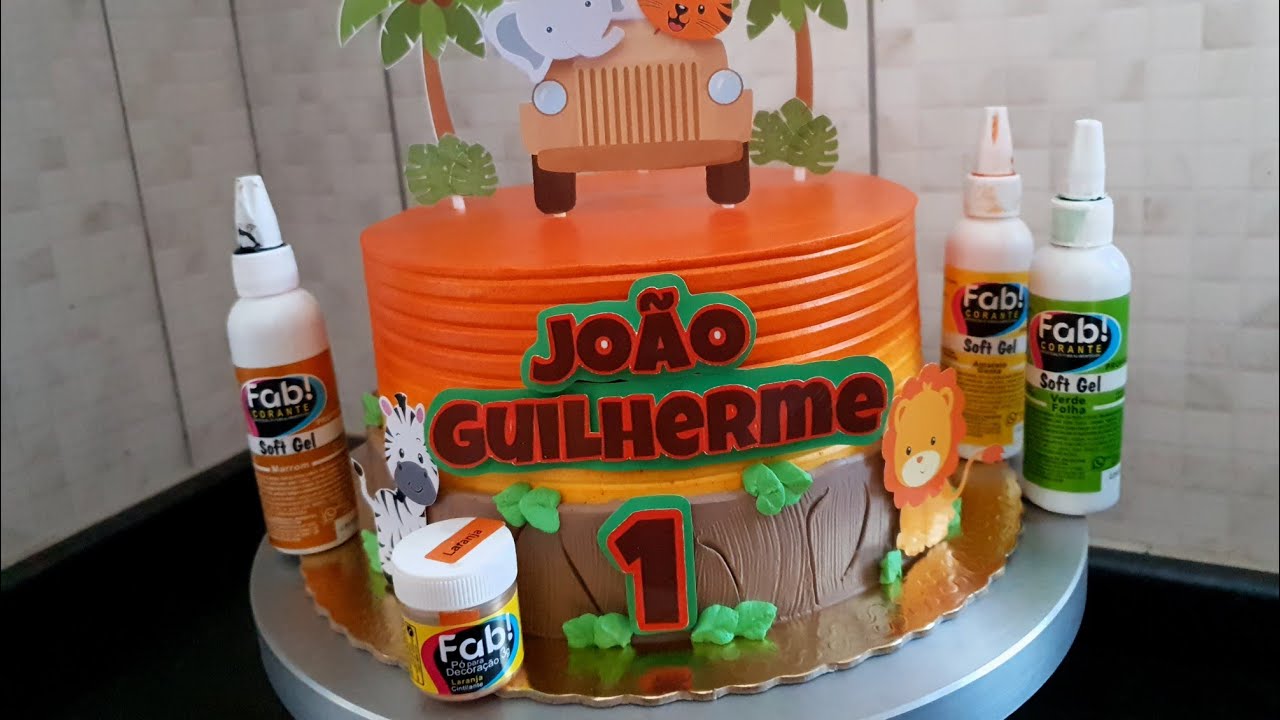 BOLO SAFARI | CACHEPÔ | BICO 352 | ATELIÊ DOCE - LIDIANE OLIVEIRA