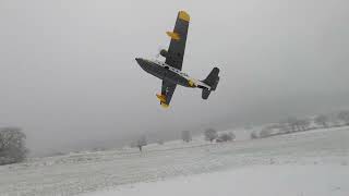 Albatros UH16 bei Schnee in Bürgstadt