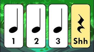 Jungle Rhythm | Speak, Clap & Count | Ta Ta Ta Shh | Level 1