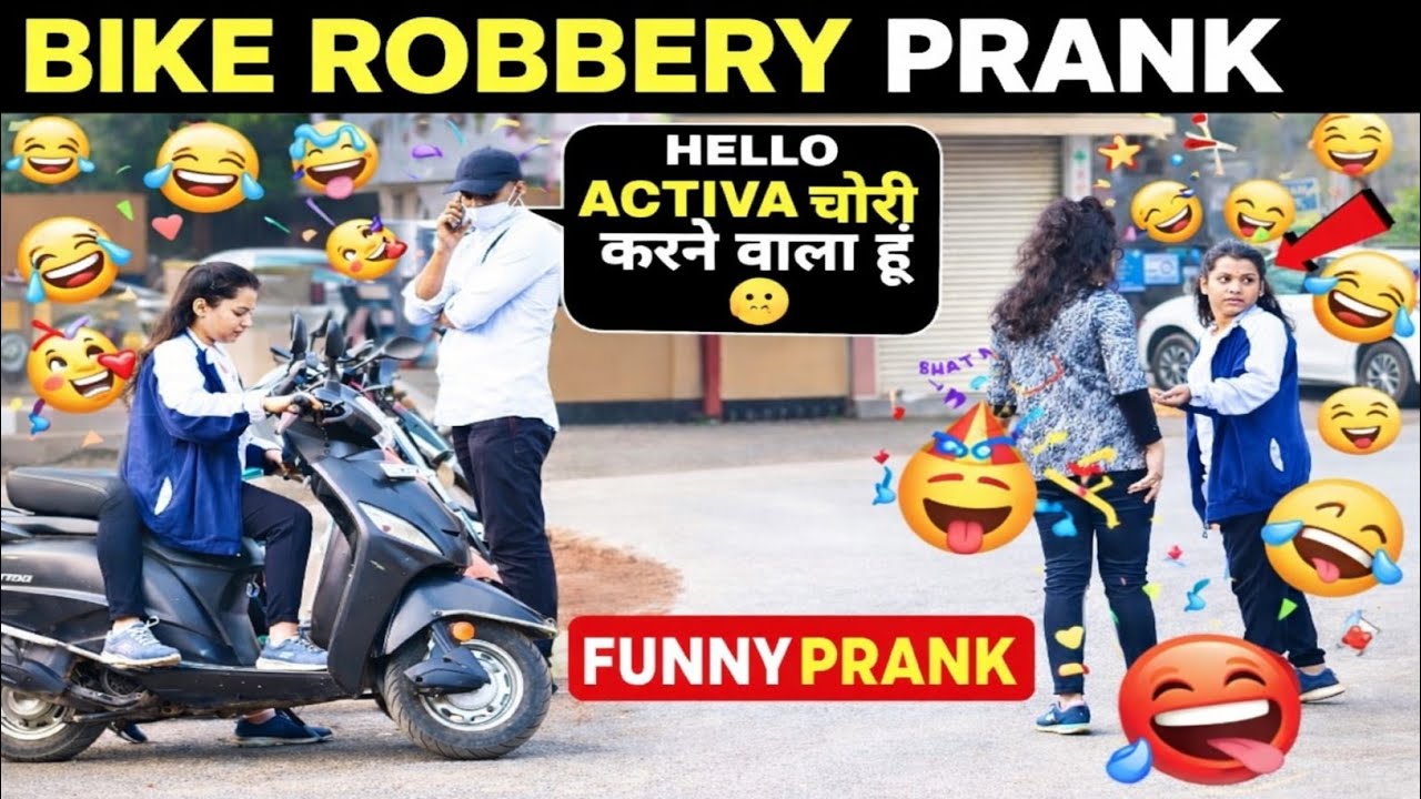 Bike Chori Funny Prank on Girl | ANS Entertanment & Prakash Peswani Collab 