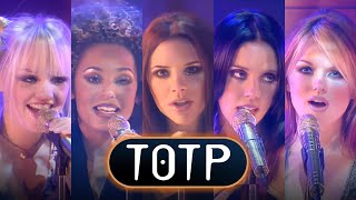 Spice Girls - Too Much (Live at TOTP 25.12.1997) 1st Performance • HD