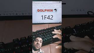 MS word mein dolphin kaise banaen short tric #computer #msword #dolphin