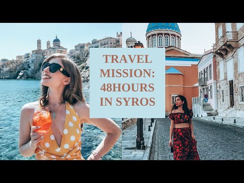 Travel Vlog-48 Ώρες στη Σύρο~ (Που να πας & τι να κάνεις)