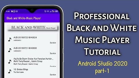 Professional Music Player Tutorial with Neumorphism Design - Android Studio 2020 - part - 1