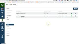 Setting a front page and home page in Canvas