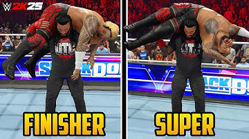 50 Moves You Can Use As Super Finisher In WWE 2K25