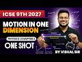 ICSE CLASS 9 : PHYSICS CH 2 Motion in One Dimension by Vishal Sir | BackBenchers Series 2027