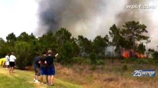 Brush Fire Burning Dangerously Close To Hobe Sound Homes