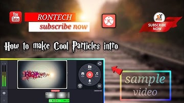 How to make Cool Particles intro & Text Animation kinemaster Tutorial //#RONTECH