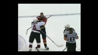 Panthers - Devils scrum 4/13/00