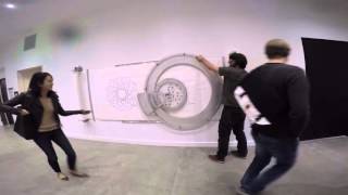 Wall mounted Spirograph