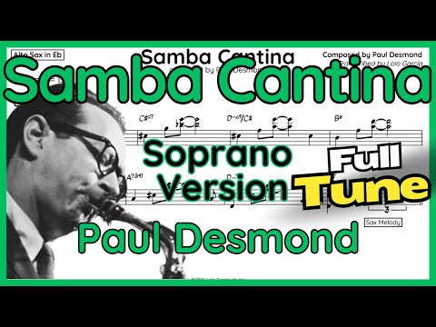 Samba Cantina - Paul Desmond - Soprano Sax Version (+ Backing Track)