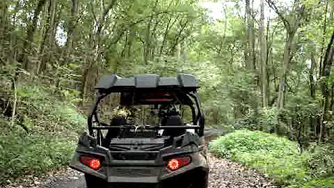 Deb driving her new RZR!