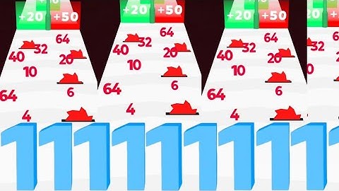 Merge Number Run Master Vs Bullet Stack - All levels ( Original gameplay ) Max levels, Math games