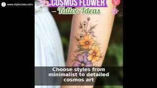50 Best Cosmos Flower Tattoo Ideas & Symbolism [2024]