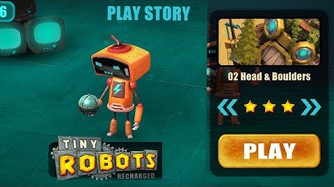 Tiny Robots Recharged | Play Story | Head & Boulders | Level 2