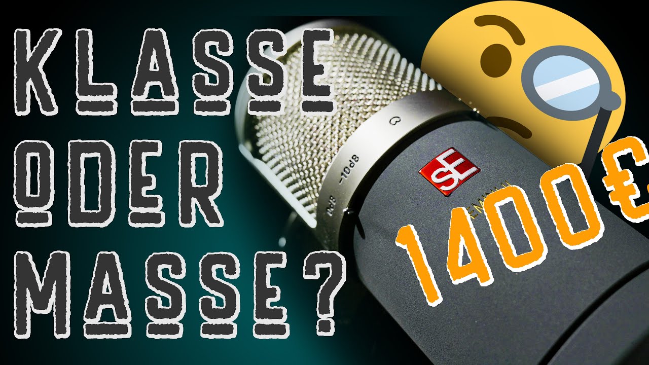 sE Gemini II - Klasse oder Masse? Review Röhren Mikrofon TechBoss Deutsch Mikrofon Test