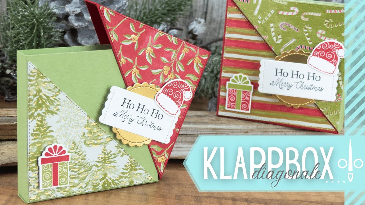 Diagonale Klappbox | Verpackung mit diagonalem Deckel | Anleitung