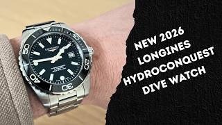 New Longines Hydroconquest Black 42Mm 2026 Dive Watch