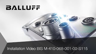 Installing Read/Write Head - BIS M-410-068-001-00-S115 with Round Antenna (Metal-Free Installation)