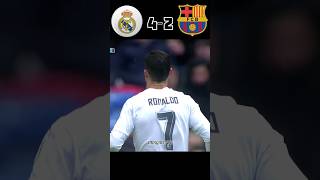 Real Madrid vs Barcelona - Messi vs Ronaldo final match #football #youtube #shorts