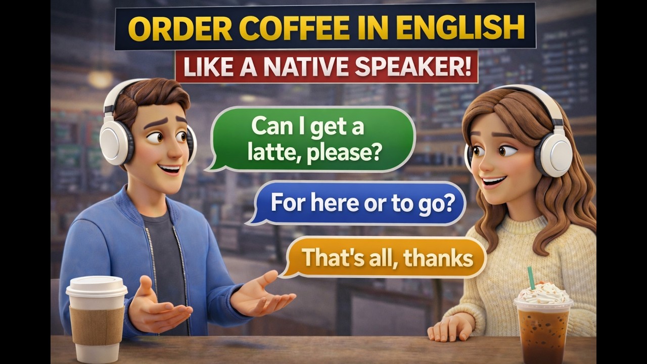 Ordering Coffee in English ☕ | Real Coffee Shop Conversation