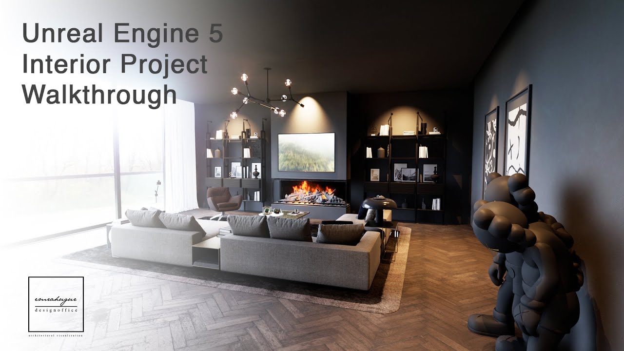 Unreal Engine 5 Interior Project Walkthrough - YouTube