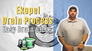 Ekopel Drain Process | The Installation Process Of an Ekopel Drain | Easy Drain Steps
