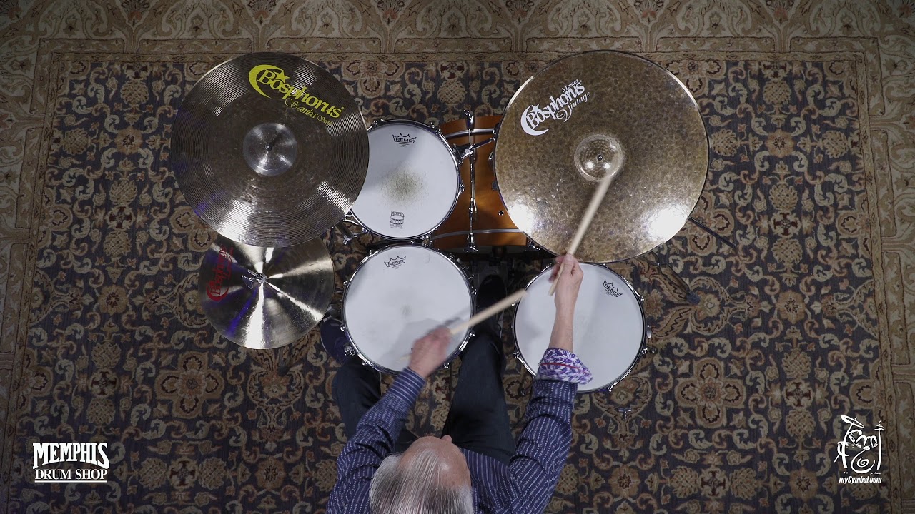 Bosphorus 22" Master Vintage Ride Cymbal 2220g (MV22R1011120S) YouTube