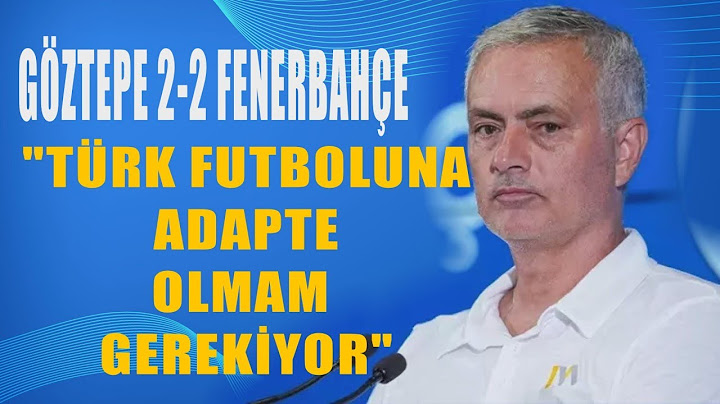 Göztepe 2-2 Fenerbahçe | Jose Mourinho Maç Sonu | Ali Koç Saldırıya Uğradı