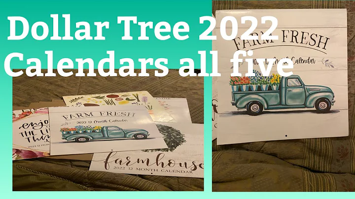 Dollar Tree 2022 Calendars. I have all five to show you! Must see #dollartreecalenders #dollartree