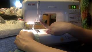 Sewing on a Janome Magnolia 7330 without a foot pedal