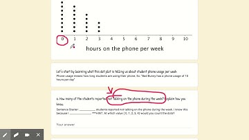 Unit 8 Lesson 5: Using Dot Plots to Answer Statistical Questions