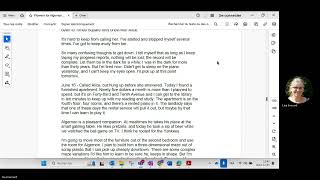 Flowers for Algernon Progress report 14 part 1