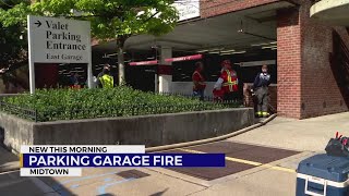 Vehicles damaged in fire at Vanderbilt parking garage