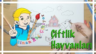 Çiftlik Hayvanları NASIL ÇİZİLİR? / How to draw farm animals?